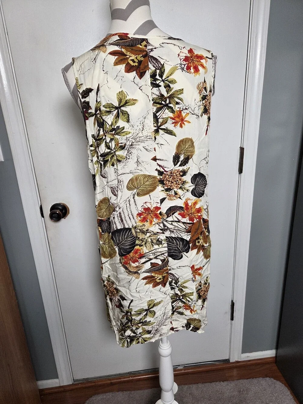 Emery Rose floral print sleeveless dress, size XL
